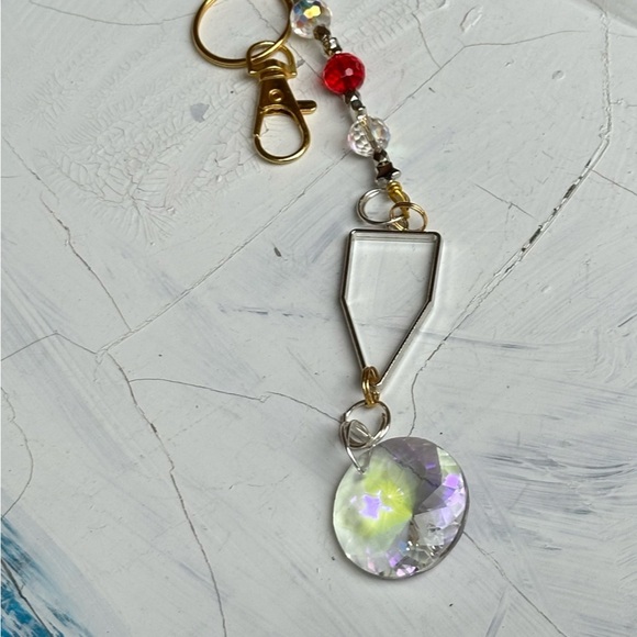 Crystal prism Rainbow Glass Purse Charm Suncatcher Handbag window Ornament decor - Picture 9 of 11